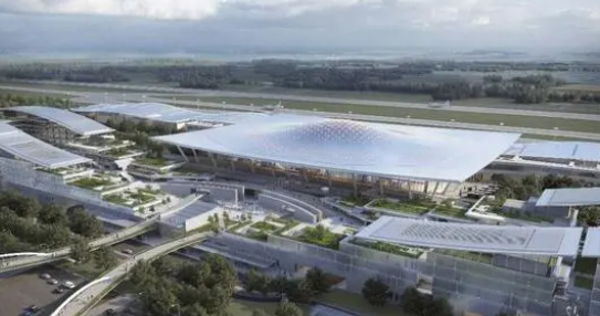 临沂启阳国际机场改扩建新进展：大跨度钢结构网架整体提升顺利完成